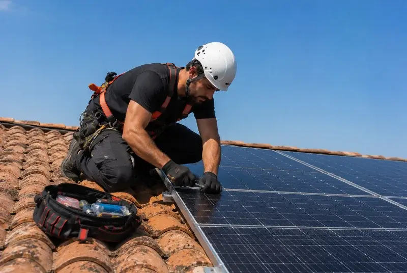 Maintenance et monitoring de panneaux solaires à Visan